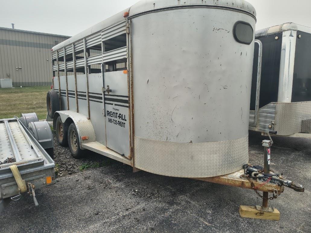 Rental store for TRAILER, LIVESTOCK, 2 AXLE, SILVER in Owosso MI